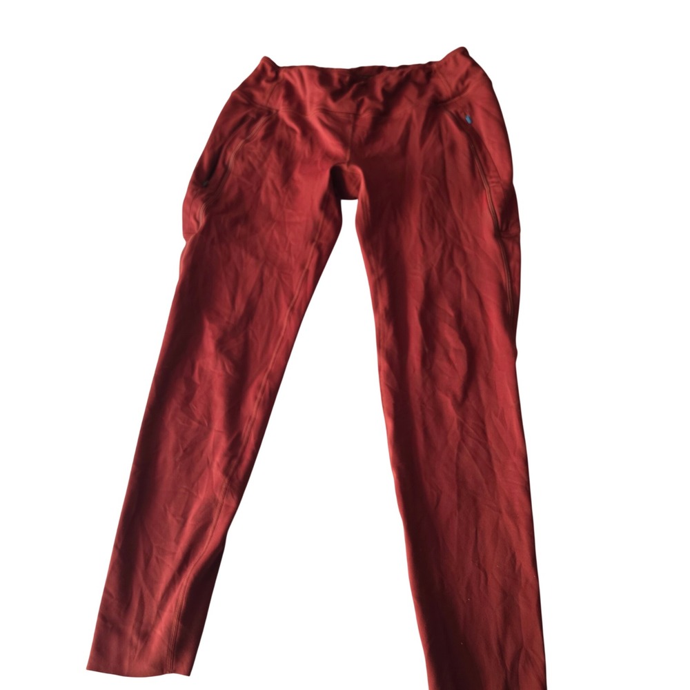 Janji Groundwork Running Tight Women XL Clay Red Athletic Leggings Pockets